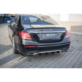 Накладки сплиттеры боковые на задний бампер на Mercedes E W213 AMG-Line / E43 AMG